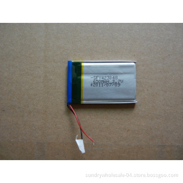3.7V Lithium Polymer Battery, 650mAh
